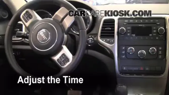 2011 Jeep Grand Cherokee Laredo 3.6L V6 Horloge Régler l'horloge